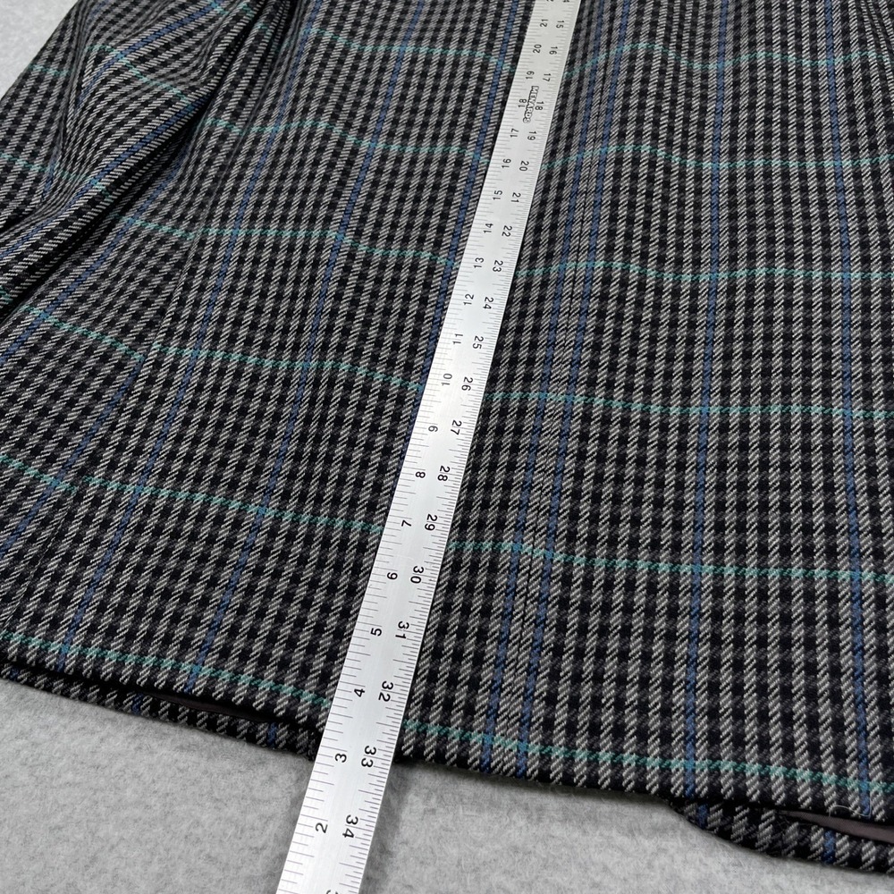 Isaia Napoli Sport Coat Mens 48L US 58L EU Plaid Surgeon Cuff Sirio G. Blazer - Picture 10 of 15